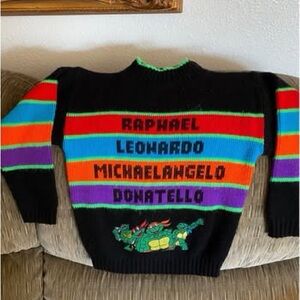 Vintage Teenage Mutant Ninja Turtles Black Sweater